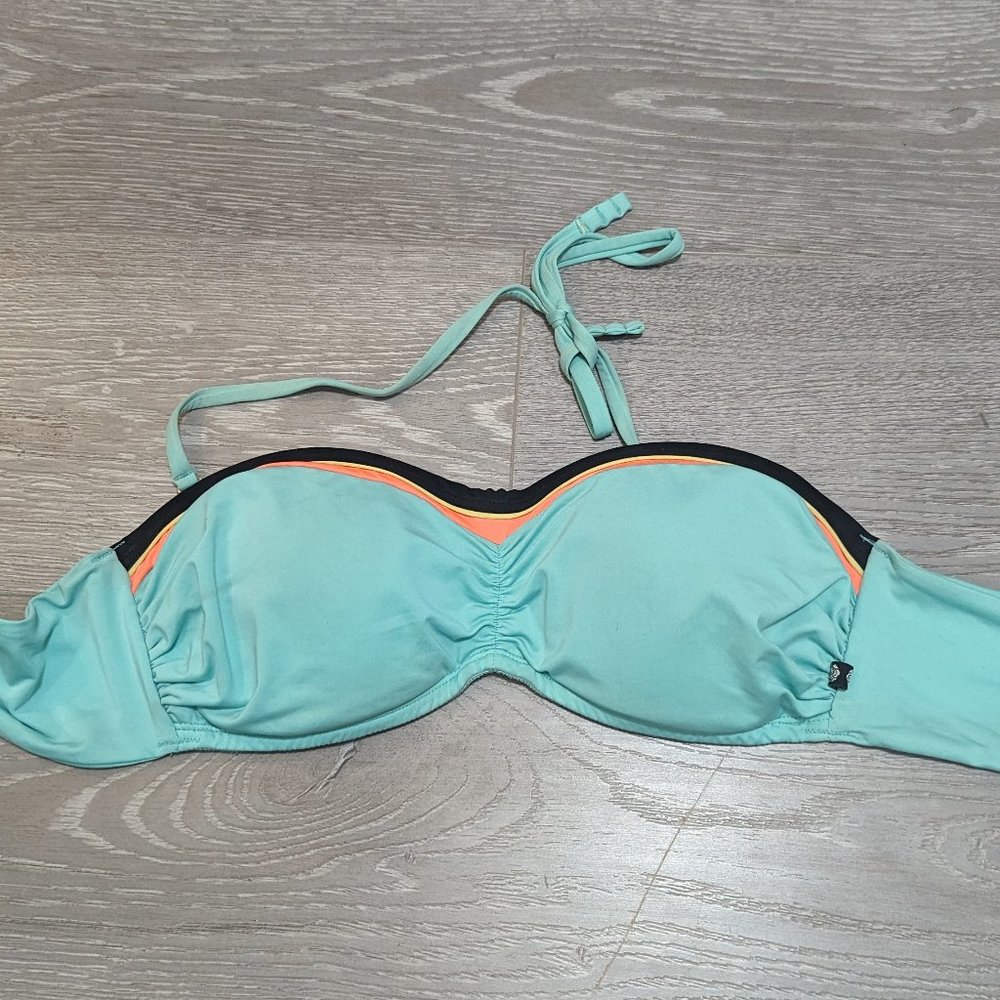 La Vie En Rose Tie-Back Bandeau Bikini Top (M)